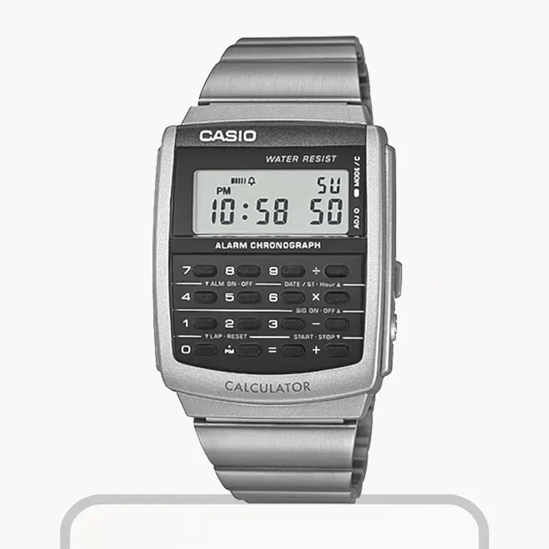 Casio Data Bank Grey Dial Men's Watch- CA-506-1DF